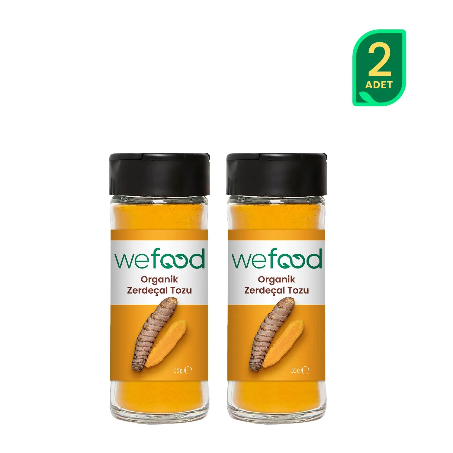 Wefood Organik Zerdeçal Tozu 55 gr 2'li